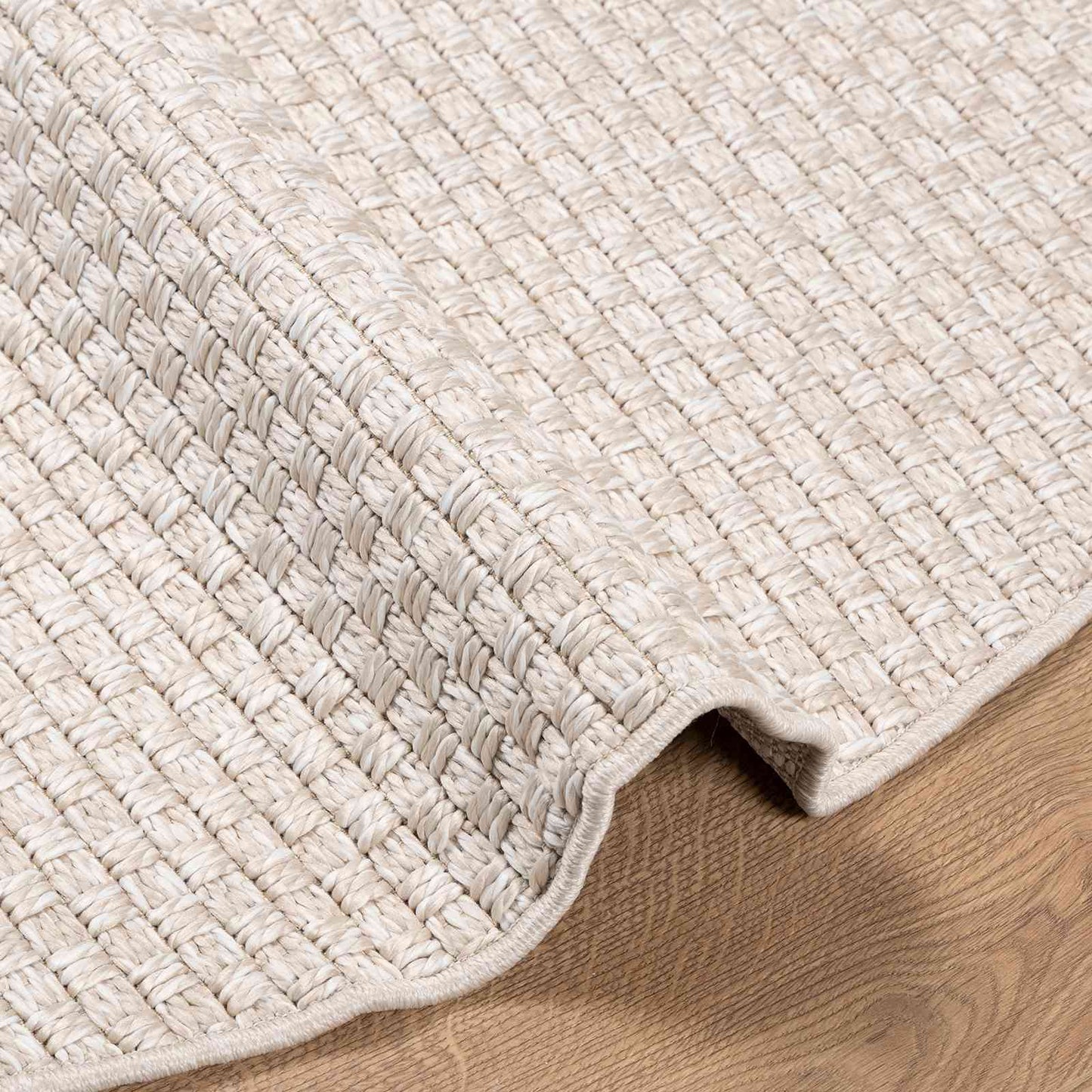 Area Rugs Round FARO Cream Ø 120 CM Polyester