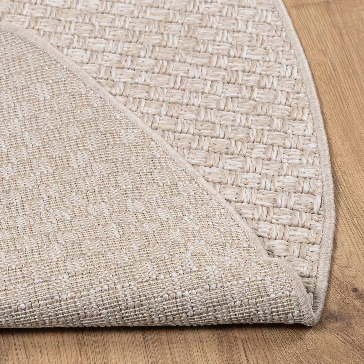 Area Rugs Round FARO Cream Ø 160 CM Polyester