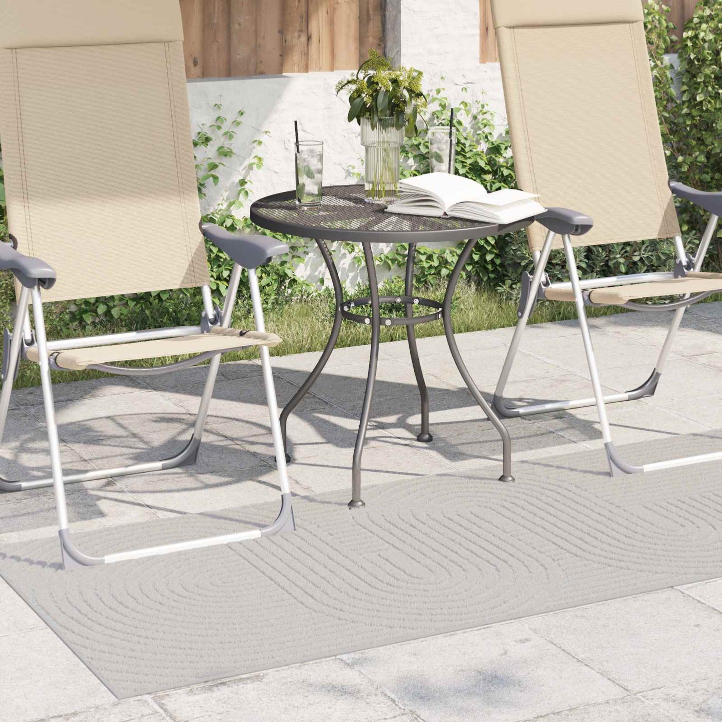 Area Rugs Rectangular PALMERAS Cream 150 x 80 cm Polyester