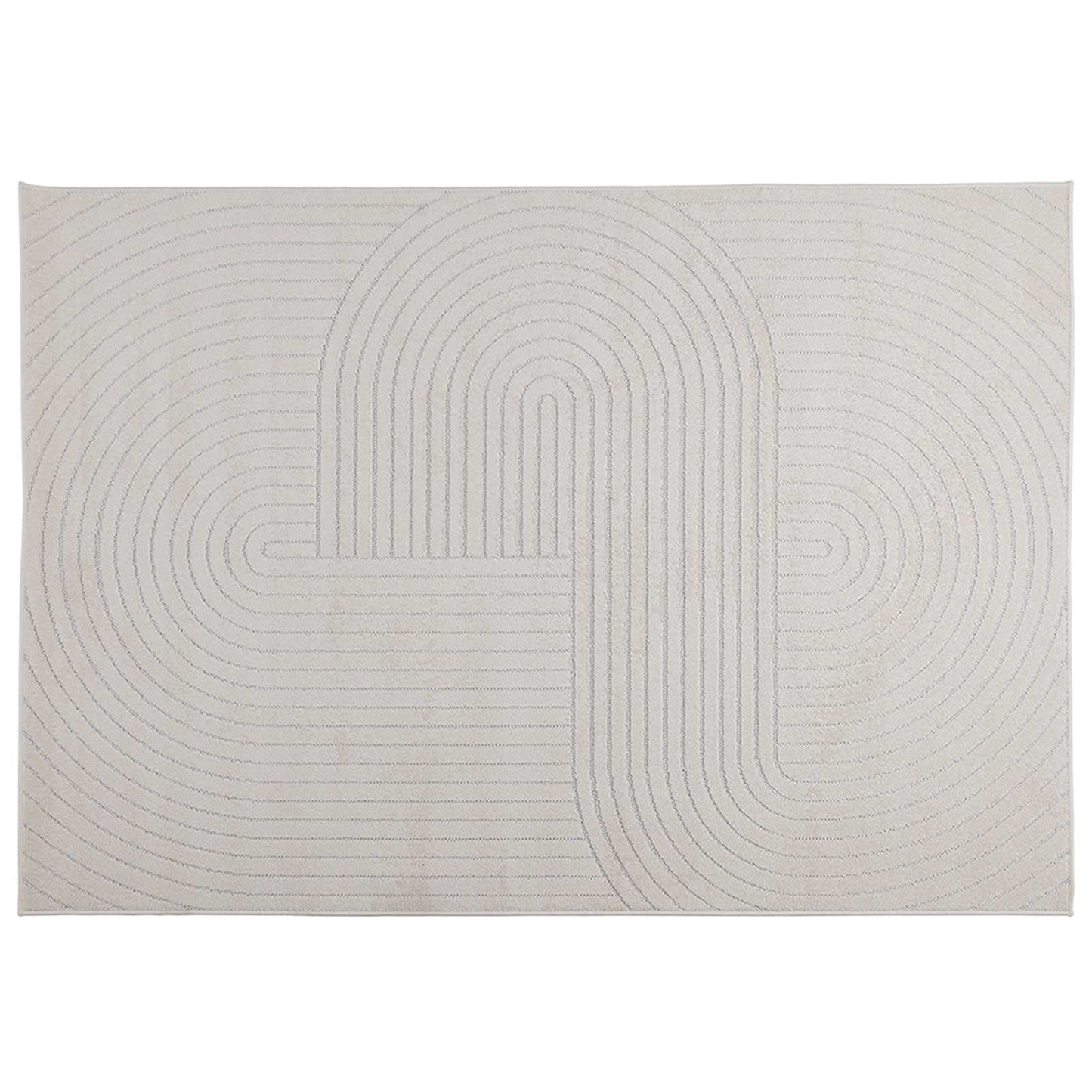 Area Rugs Rectangular PALMERAS Cream 200 x 140 cm Polyester