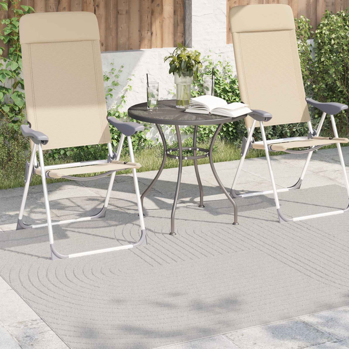 Area Rugs Rectangular PALMERAS Cream 230 x 160 cm Polyester