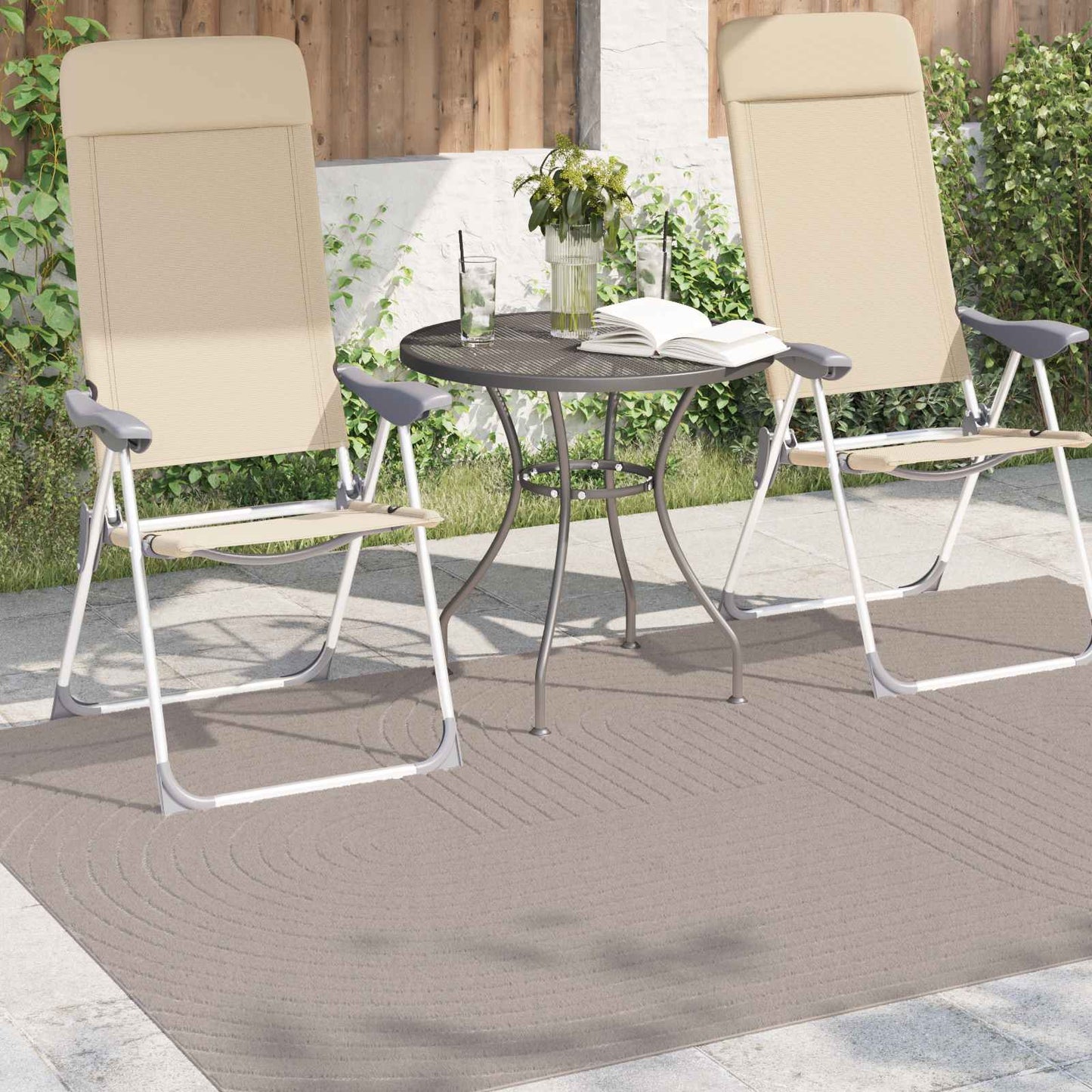 Area Rugs Rectangular PALMERAS Beige 170 x 120 cm Polyester