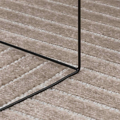 Area Rugs Square PALMERAS Beige 240 x 240 cm Polyester