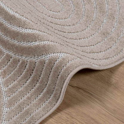 Area Rugs Square PALMERAS Beige 240 x 240 cm Polyester