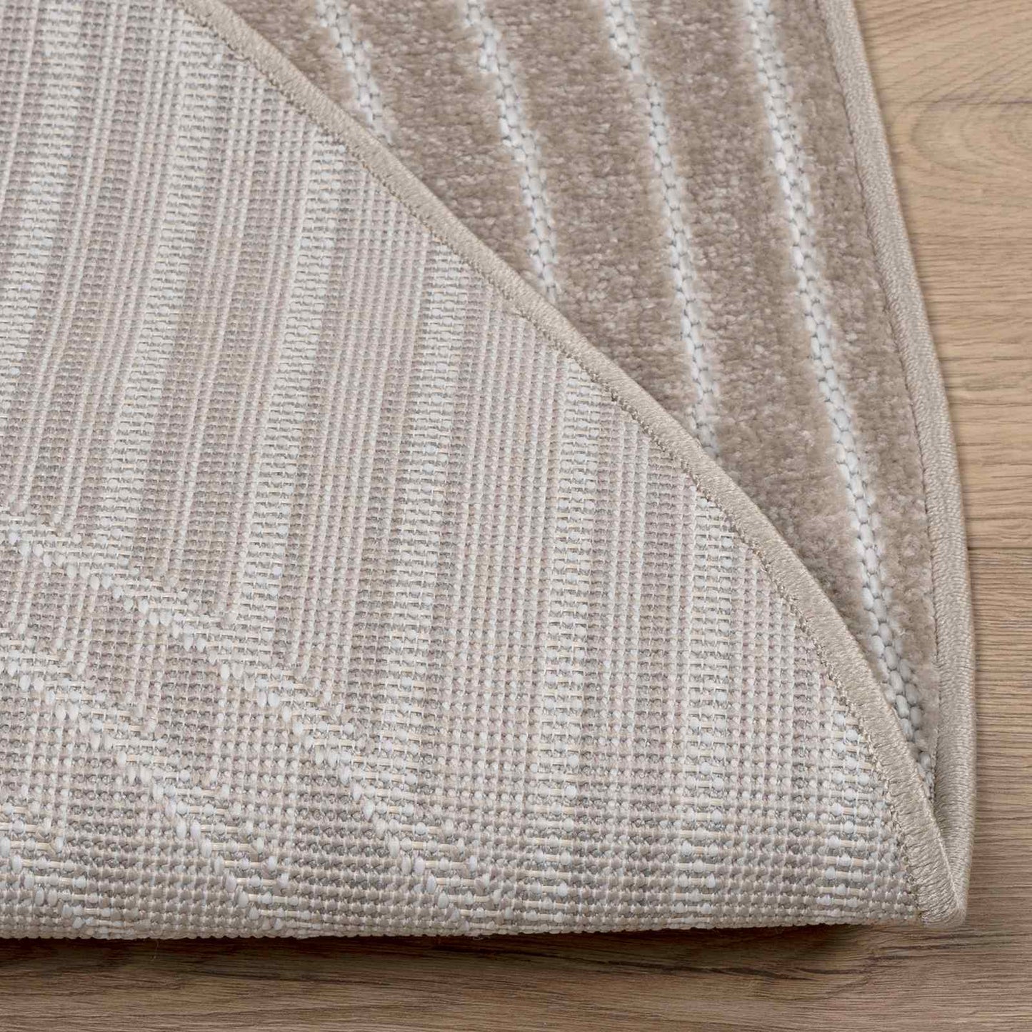 Area Rugs Round PALMERAS Beige Ø 120 CM Polyester