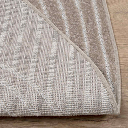 Area Rugs Round PALMERAS Beige Ø 120 CM Polyester