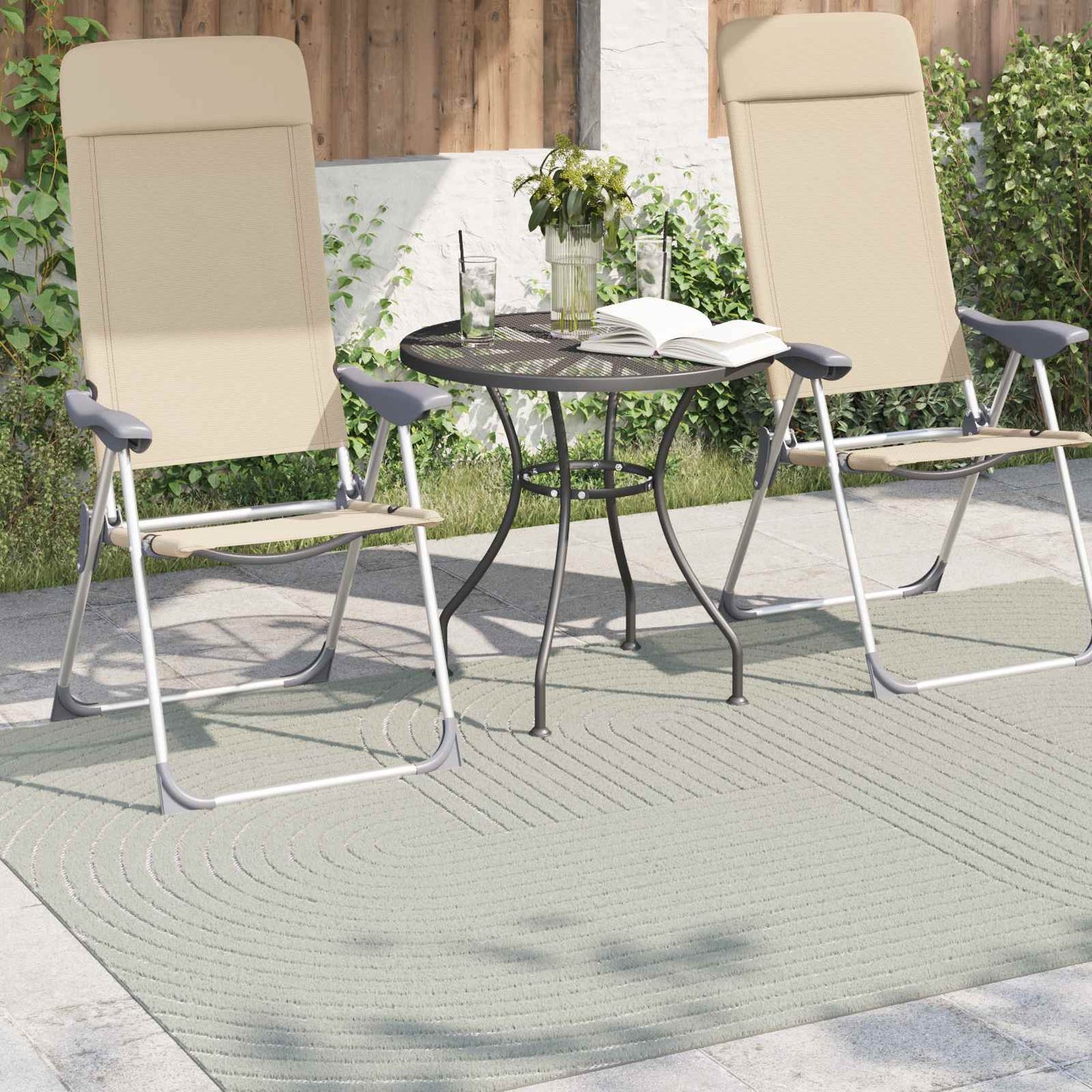 Area Rugs Rectangular PALMERAS Green 140 x 200 cm Polyester