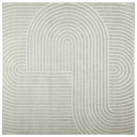 Indoor and Outdoor Rug PALMERAS Green 120 x 120 cm Polyester