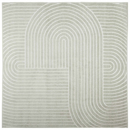 Area Rugs Square PALMERAS Green 240 x 240 cm Polyester