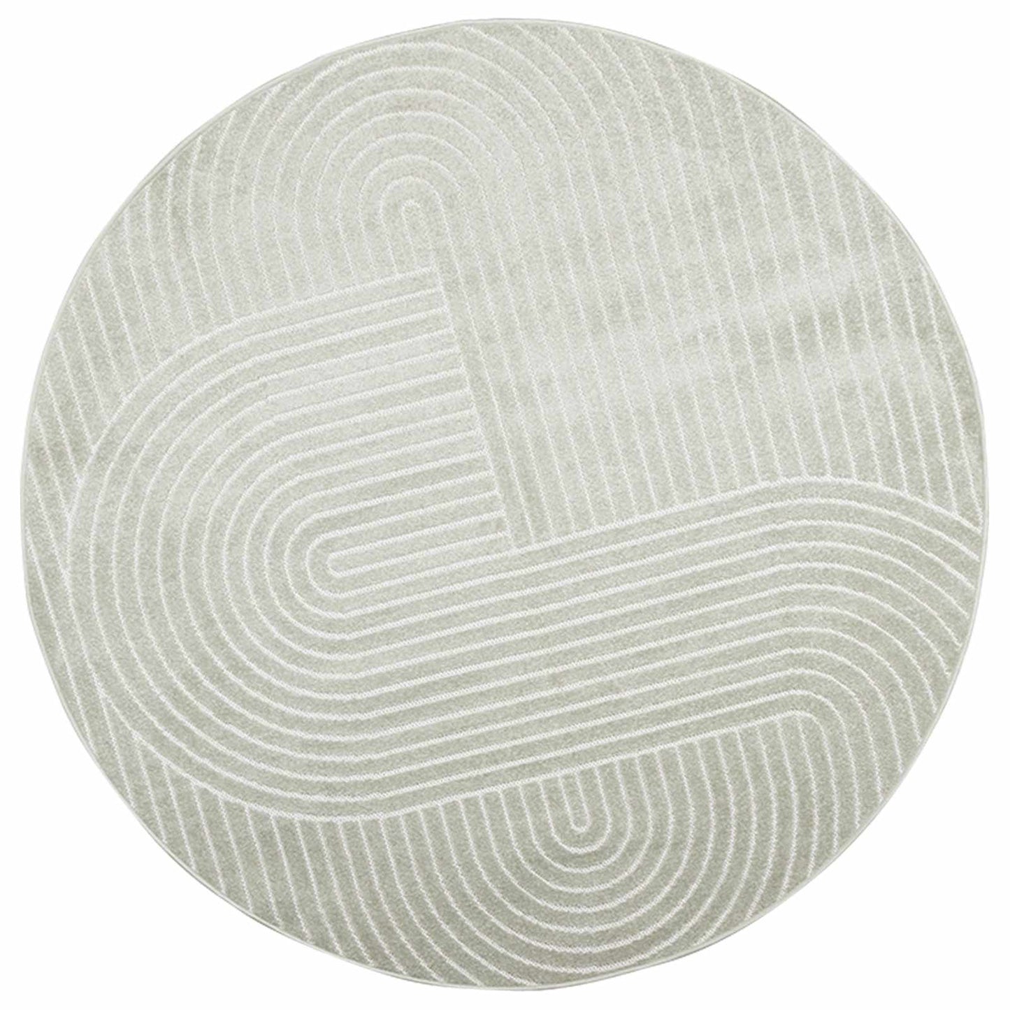 Area Rugs Round PALMERAS Green Ø 160 CM Polyester