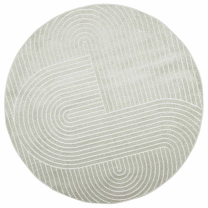 Area Rugs Round PALMERAS Green Ø 160 CM Polyester