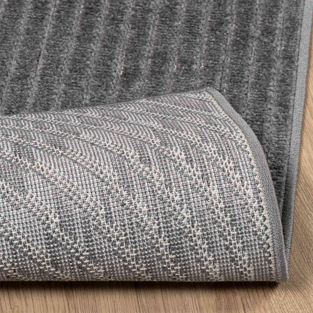 Indoor and Outdoor Rug PALMERAS Anthracite 80 x 150 cm