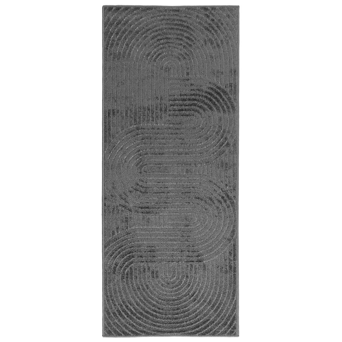 Area Rugs Rectangular PALMERAS Anthracite 200 x 80 cm Polyester