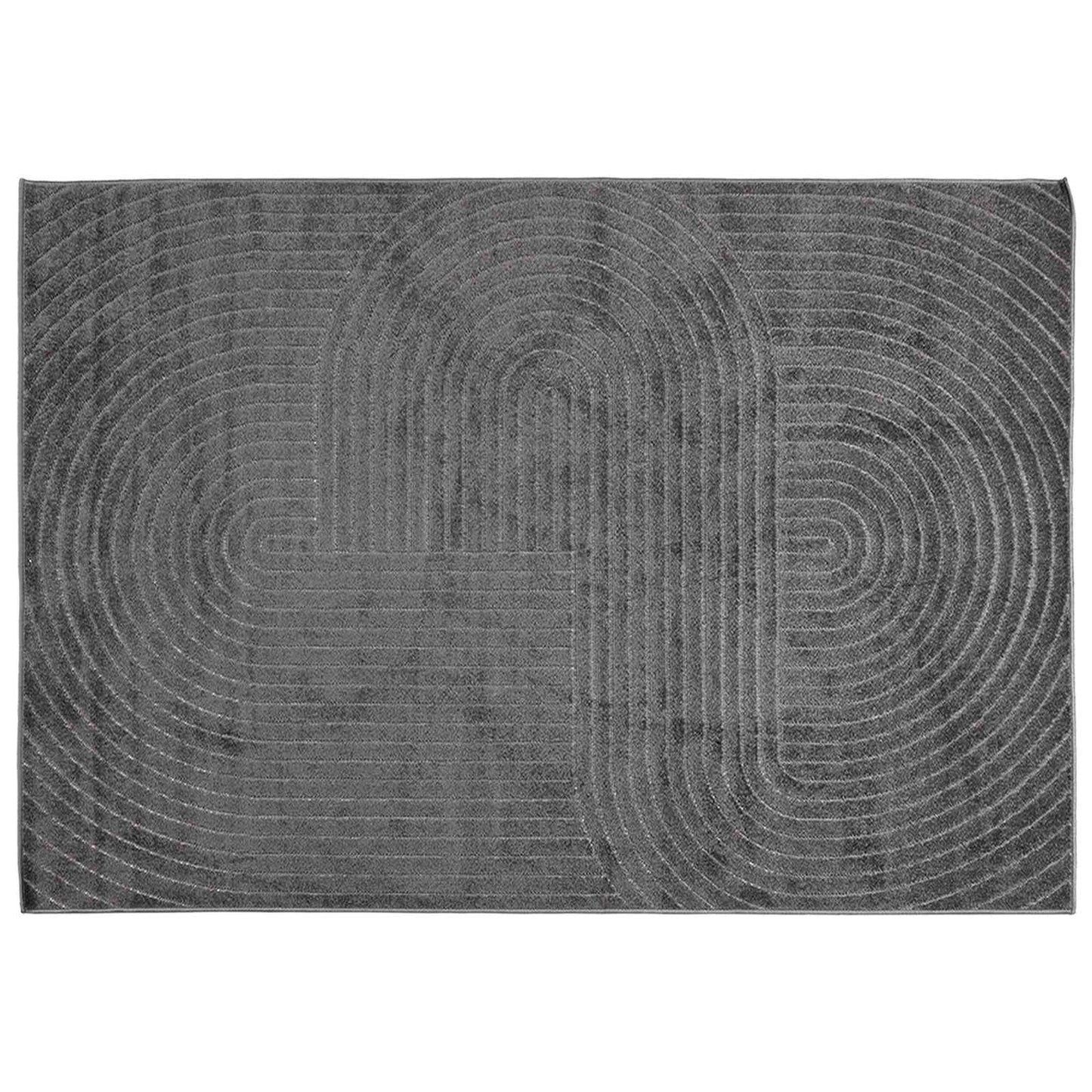 Area Rugs Rectangular PALMERAS Anthracite 230 x 160 cm