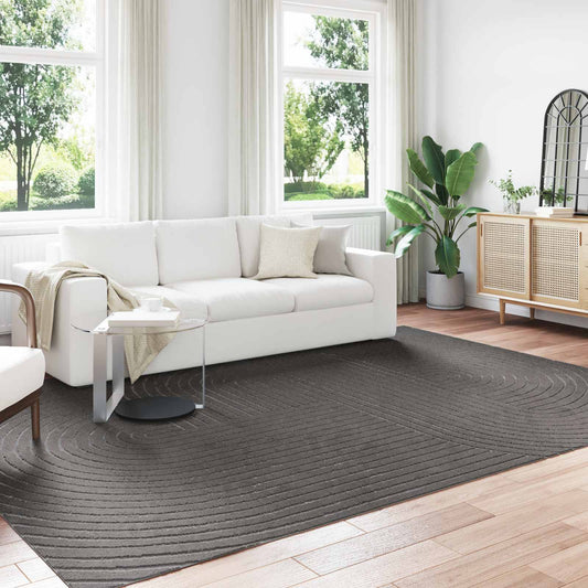 Indoor and Outdoor Rug PALMERAS Anthracite 280 x 200 cm