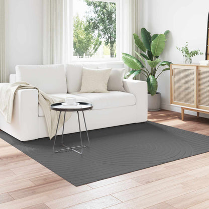 Area Rugs Square PALMERAS Anthracite 120 x 120 cm Polyester