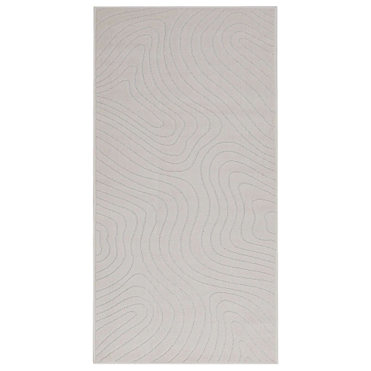 Area Rugs Rectangular PALMERAS Cream 150 x 80 cm Polyester