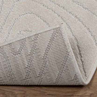 Area Rugs Rectangular PALMERAS Cream 200 x 80 cm Polyester