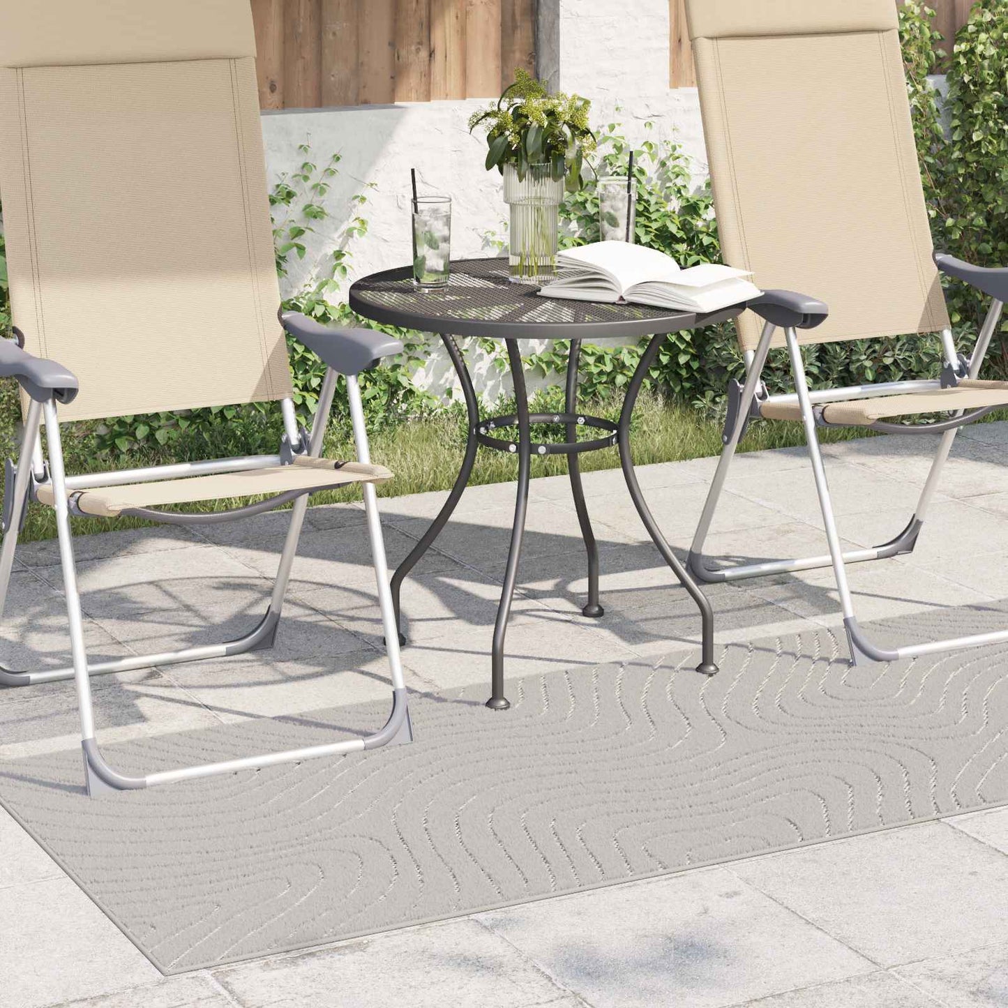 Area Rugs Rectangular PALMERAS Cream 200 x 80 cm Polyester