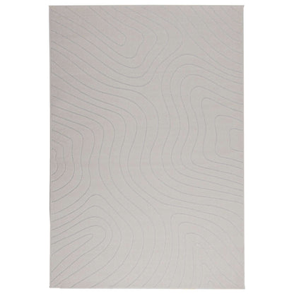 Area Rugs Rectangular PALMERAS Cream 200 x 140 cm Polyester