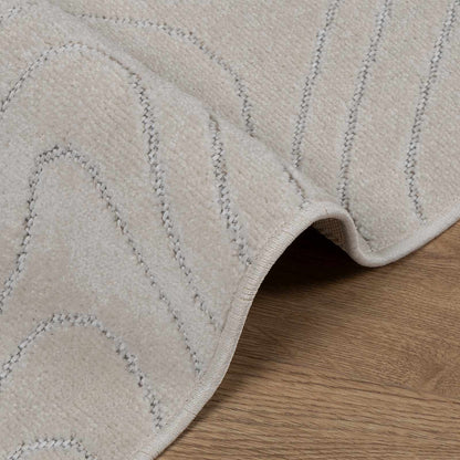 Area Rugs Rectangular PALMERAS Cream 230 x 160 cm Polyester