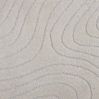 Area Rugs Rectangular PALMERAS Cream 230 x 160 cm Polyester