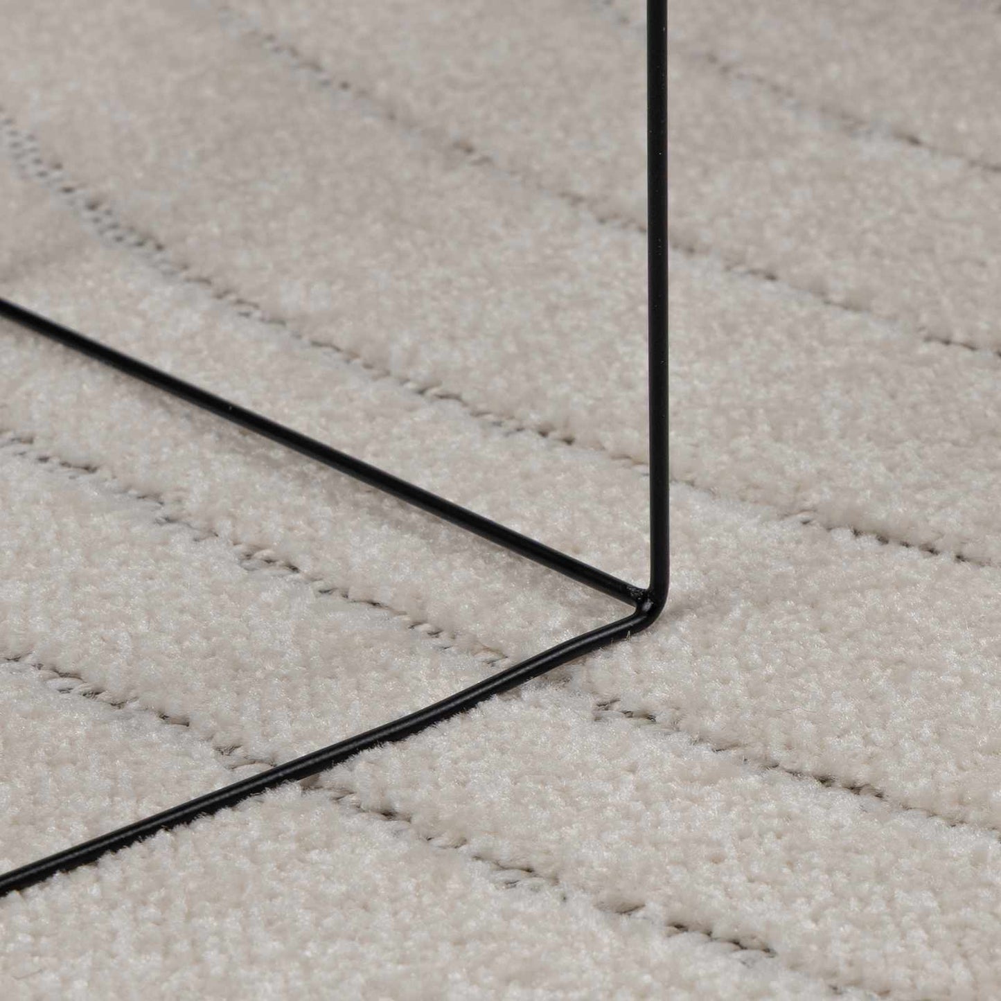 Area Rugs Rectangular PALMERAS Cream 280 x 200 cm Polyester