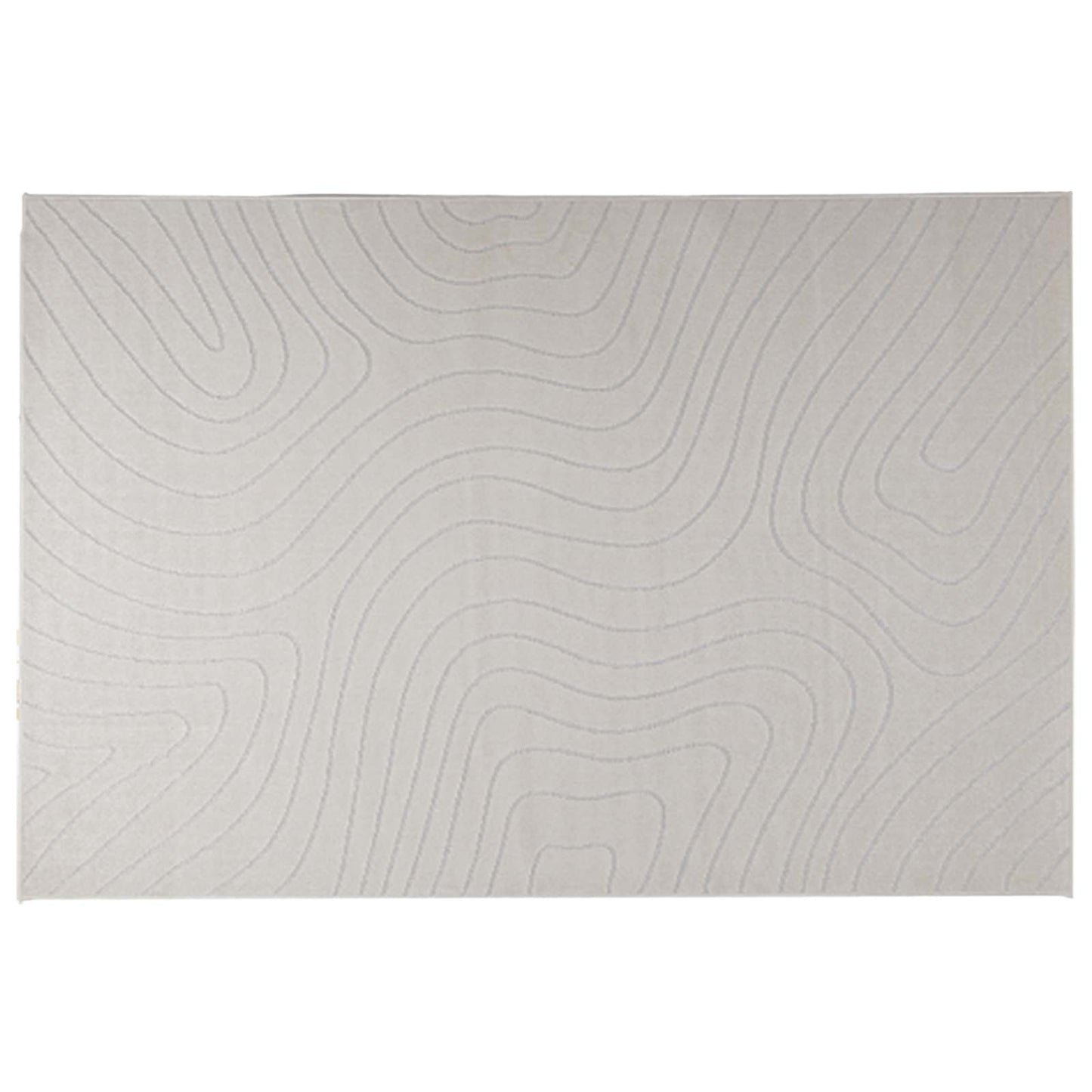 Area Rugs Rectangular PALMERAS Cream 280 x 200 cm Polyester
