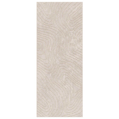 Area Rugs Rectangular PALMERAS Beige 80 x 200 cm Polyester