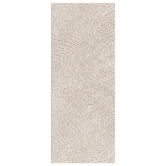Area Rugs Rectangular PALMERAS Beige 80 x 200 cm Polyester