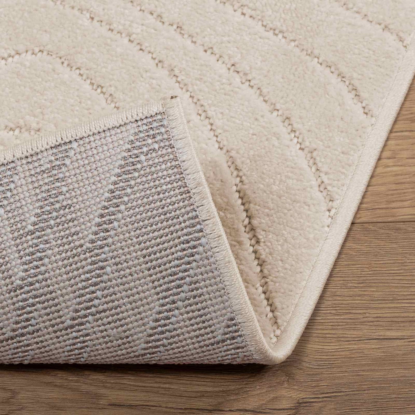 Area Rugs Rectangular PALMERAS Beige 120 x 170 cm Polyester