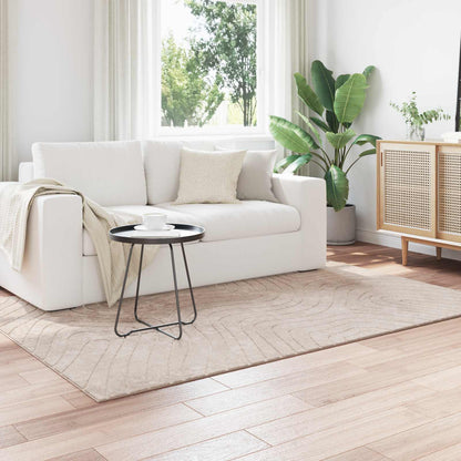 Area Rugs Rectangular PALMERAS Beige 120 x 170 cm Polyester