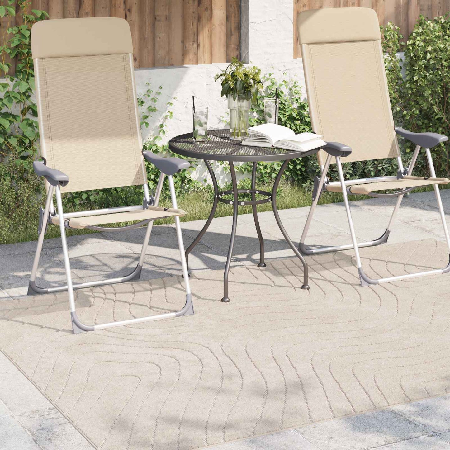 Area Rugs Rectangular PALMERAS Beige 120 x 170 cm Polyester