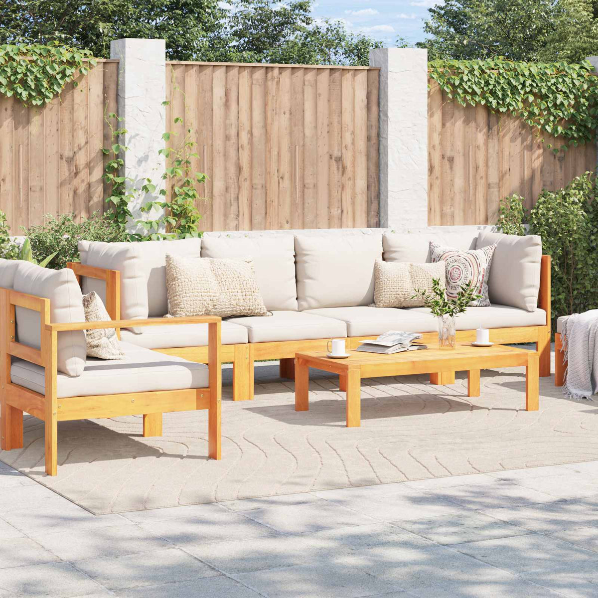Indoor and Outdoor Rug PALMERAS Beige 240 x 340 cm Polyester