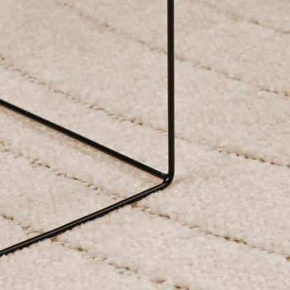 Area Rugs Square PALMERAS Beige 120 x 120 cm Polyester
