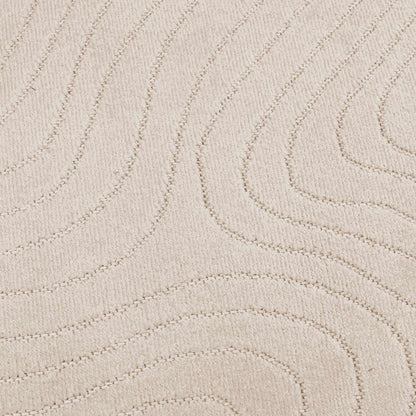 Area Rugs Square PALMERAS Beige 120 x 120 cm Polyester