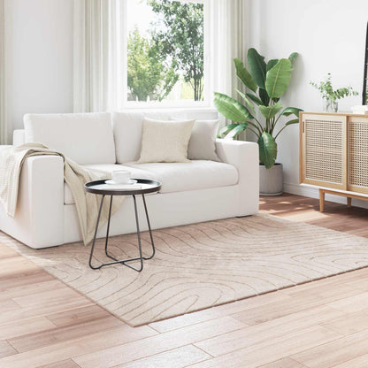 Area Rugs Square PALMERAS Beige 200 x 200 cm Polyester