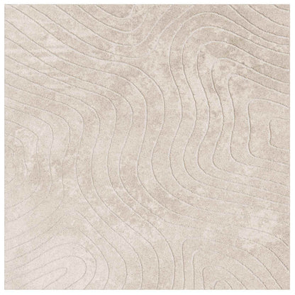 Area Rugs Square PALMERAS Beige 200 x 200 cm Polyester