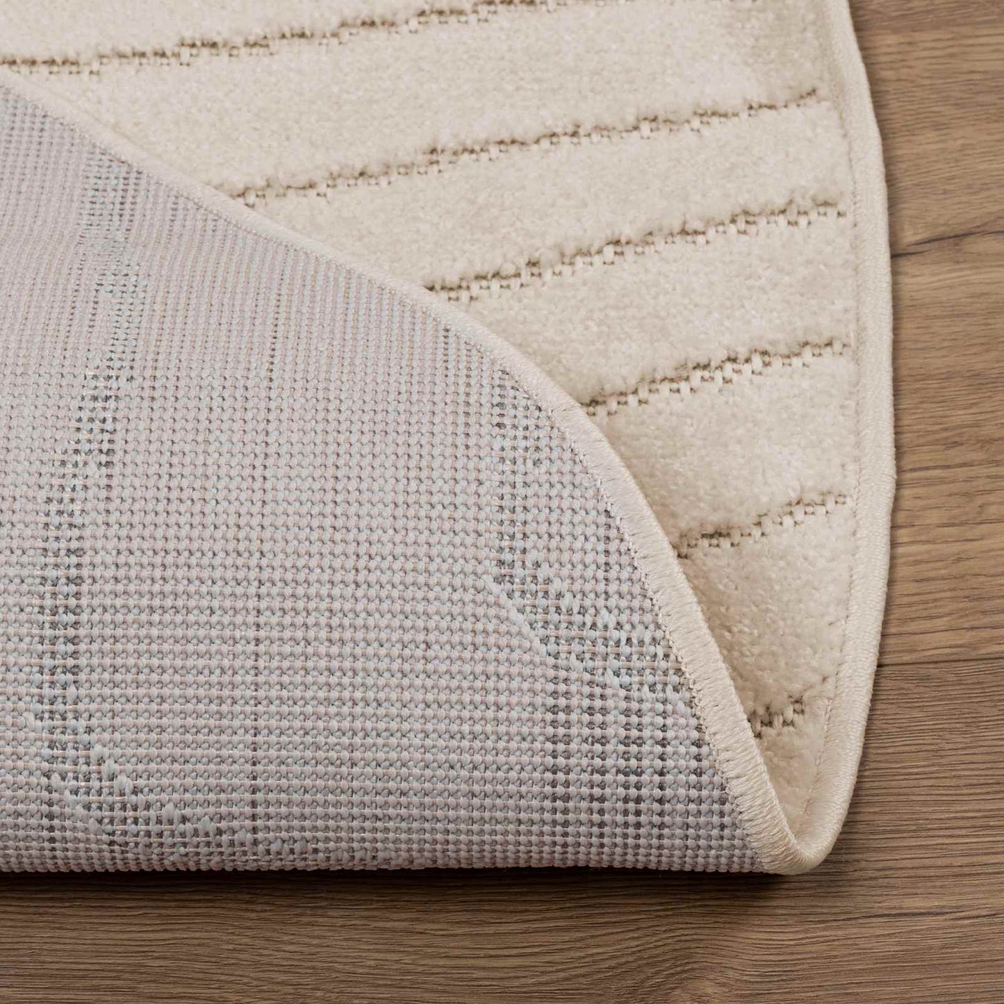 Area Rugs Round PALMERAS Beige Ø 120 CM Polyester