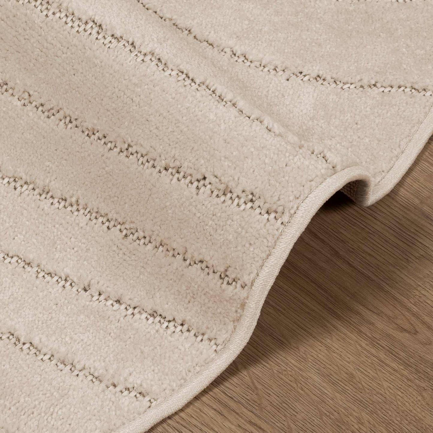 Area Rugs Round PALMERAS Beige Ø 120 CM Polyester