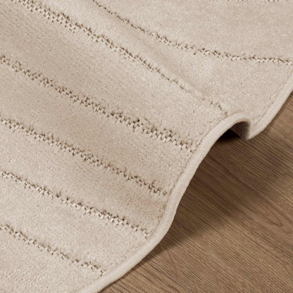 Area Rugs Round PALMERAS Beige Ø 120 CM Polyester