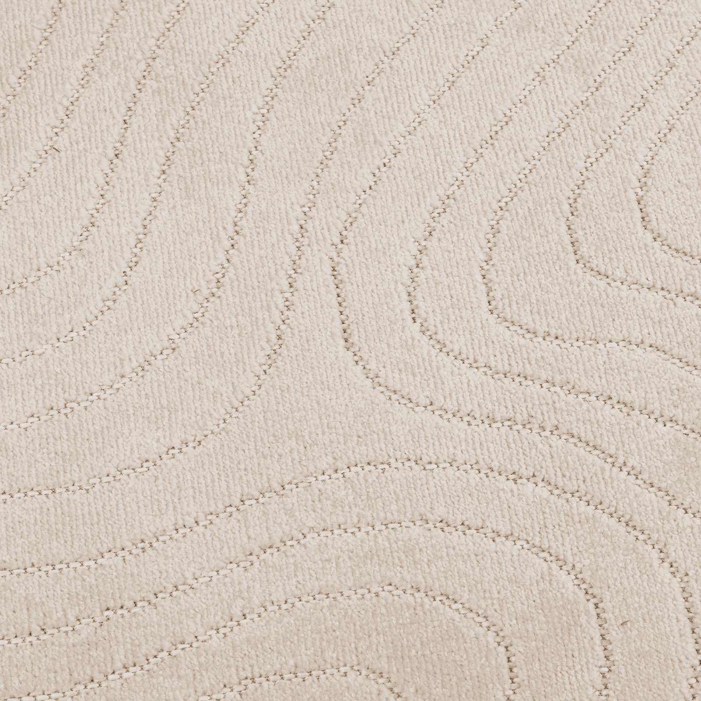 Area Rugs Round PALMERAS Beige Ø 120 CM Polyester