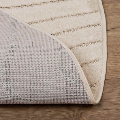 Area Rugs Round PALMERAS Beige Ø 160 CM Polyester