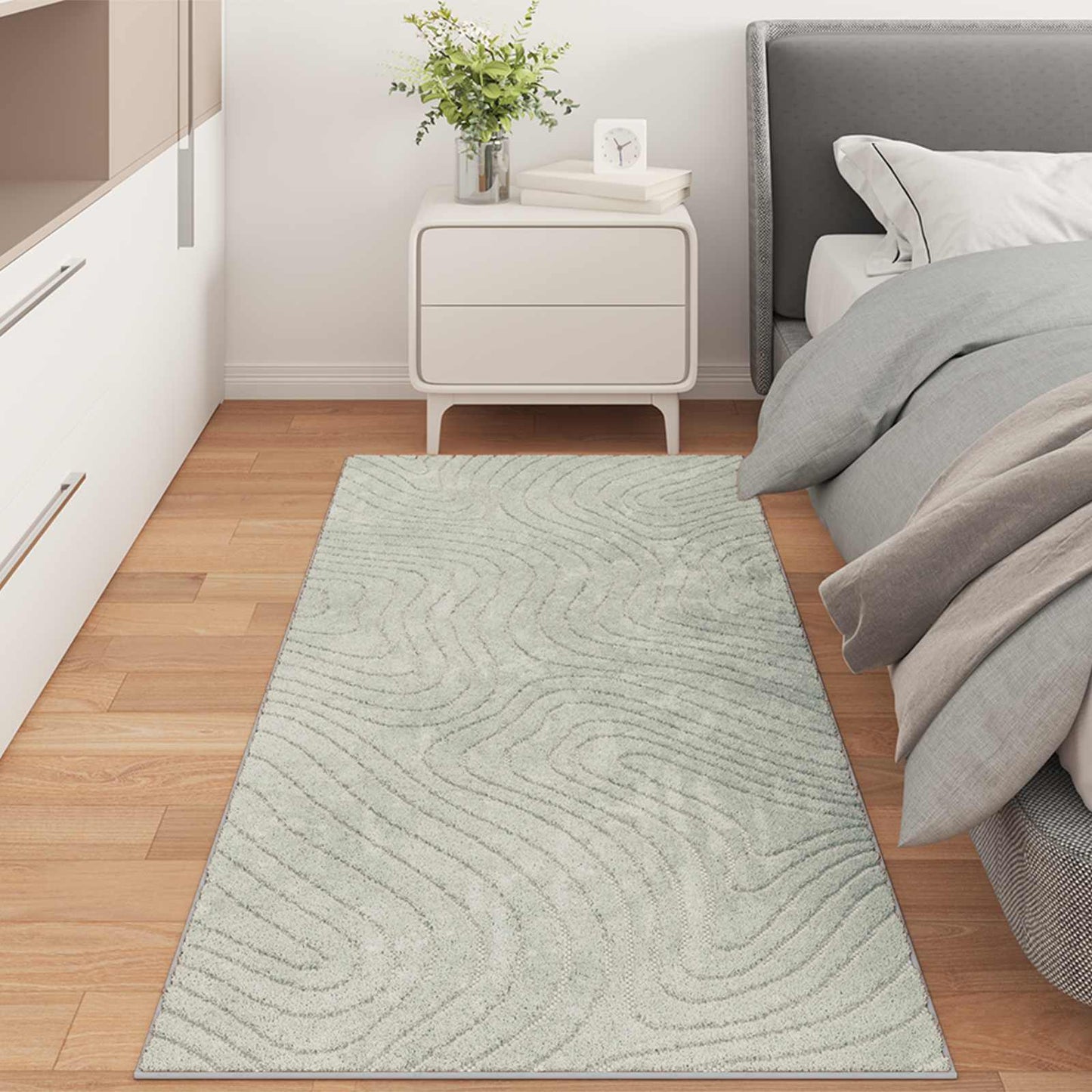 Area Rugs Rectangular PALMERAS Green 80 x 200 cm Polyester