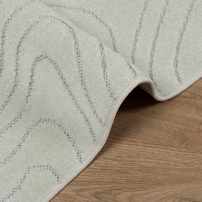 Area Rugs Square PALMERAS Green 200 x 200 cm Polyester