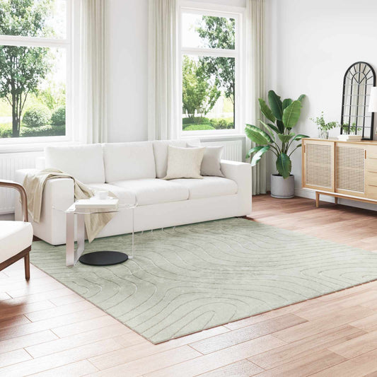Indoor and Outdoor Rug PALMERAS Green 240 x 240 cm Polyester