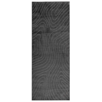 Area Rugs Rectangular PALMERAS Anthracite 200 x 80 cm Polyester