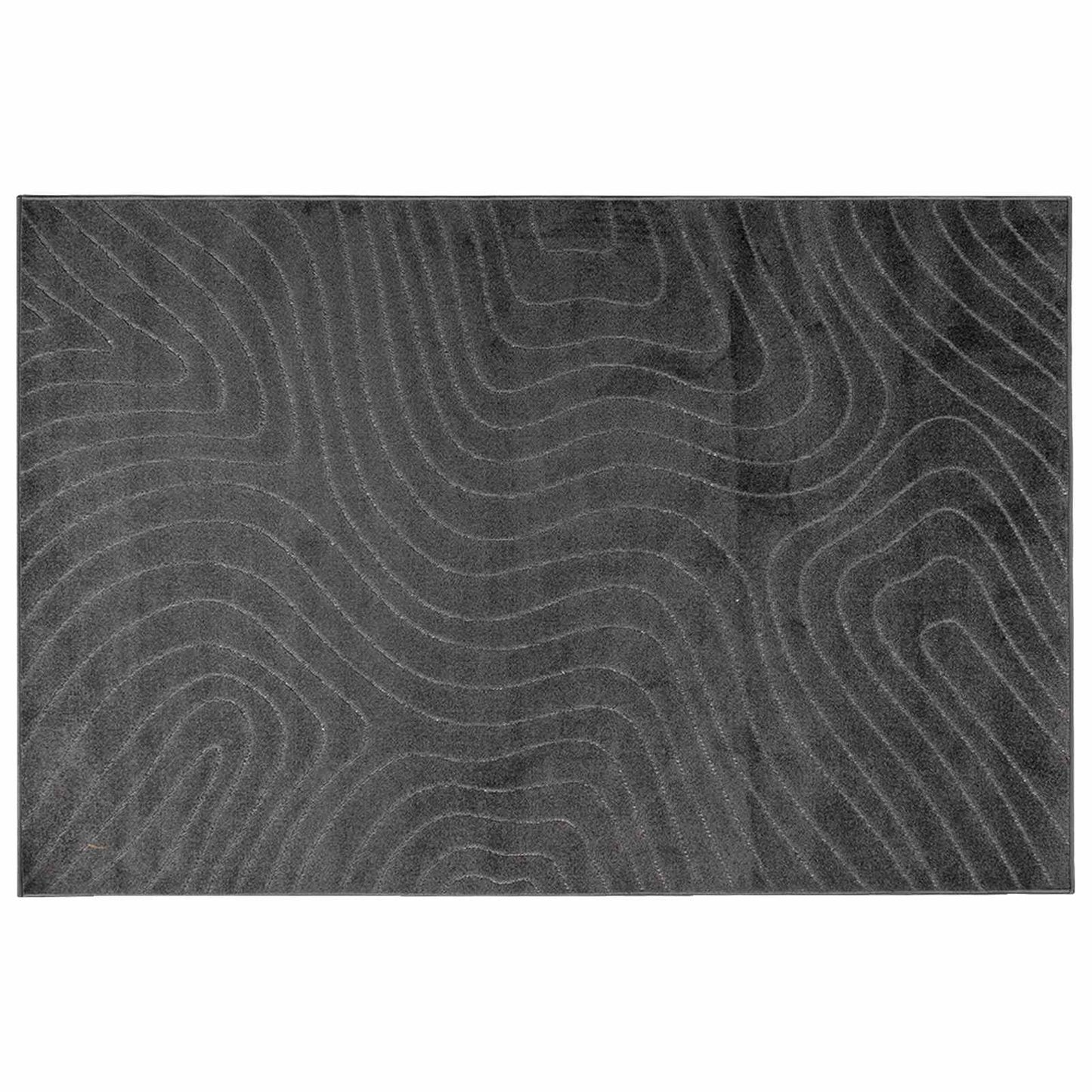 Area Rugs Rectangular PALMERAS Anthracite 340 x 240 cm
