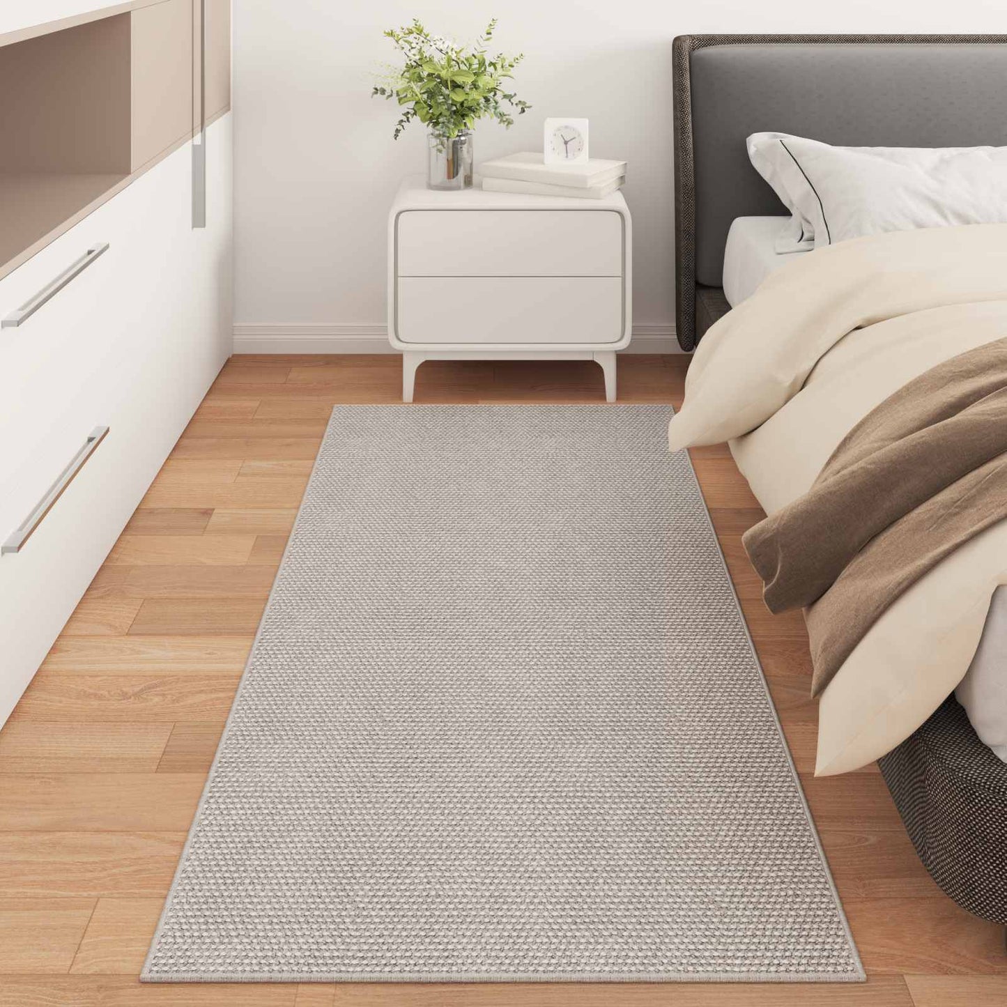 Area Rugs Rectangular LUGO Cream 200 x 80 cm Polyester