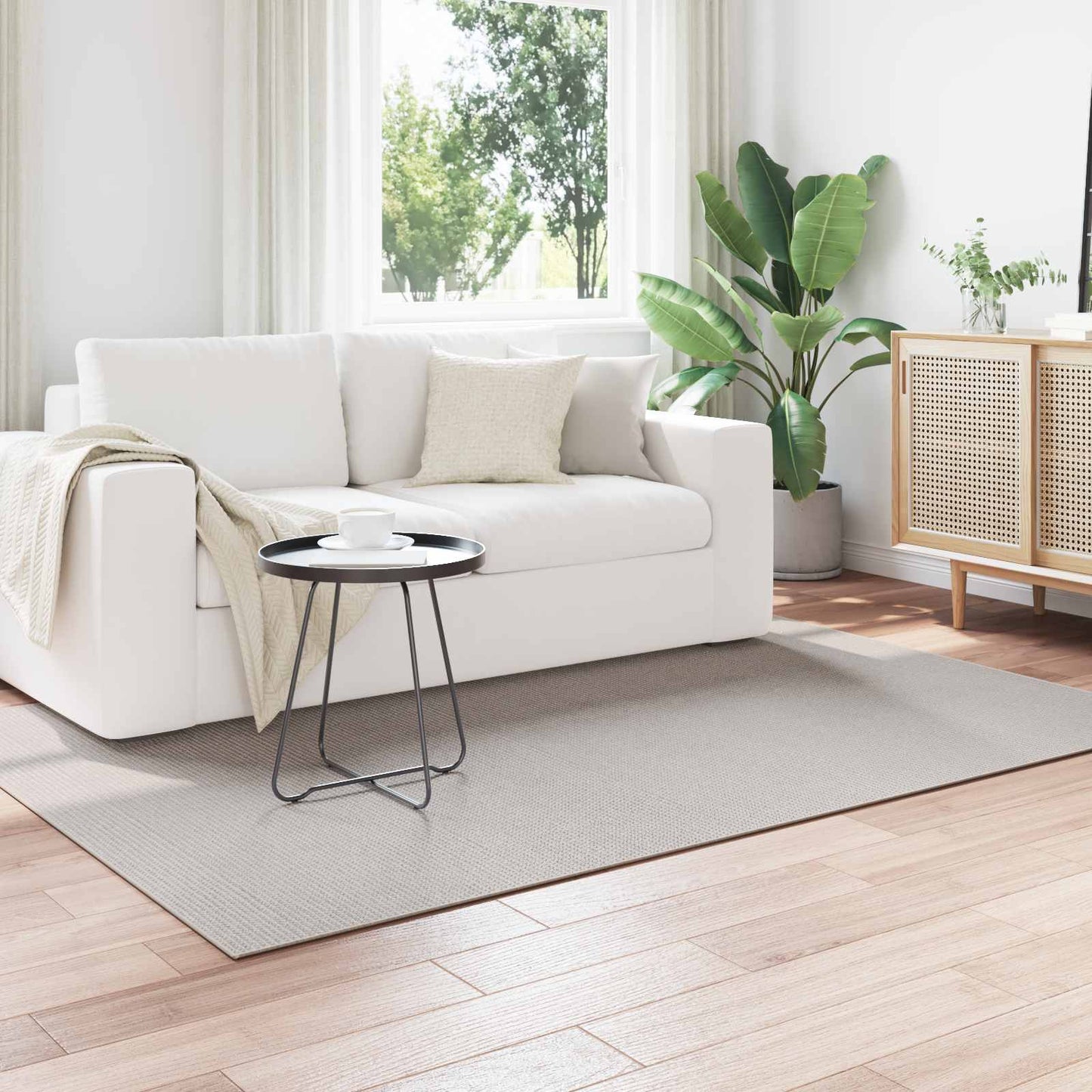 Area Rugs Rectangular LUGO Cream 170 x 120 cm Polyester
